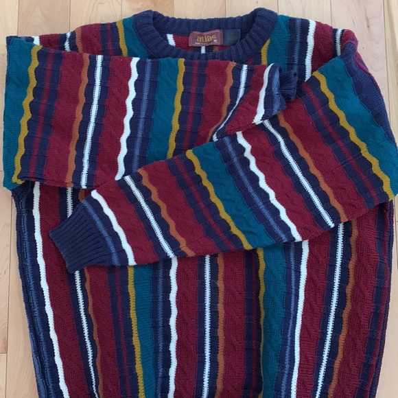Men’s knit vintage oversized sweater - Picture 4 of 7